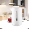 Electric kettle Maestro MR-022-WHITE, 2.2 L, 1850–2200 W, plastic housing, 360° base, anti-calc filter, water level indicator