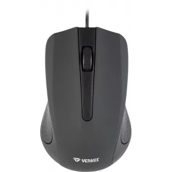 USB wired mouse, 3 buttons, rubberized surface, 1000DPI