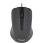 USB wired mouse, 3 buttons, rubberized surface, 1000DPI