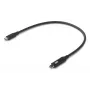 USB cable Ubiquiti UACC-Cable-USB-100W-0.3M-BK USB C Black Grey 0.3m