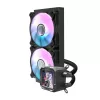 All-in-one liquid CPU cooler Darkflash DV240S, 120 mm fans, Black, supports LGA1700/AM5 and other sockets