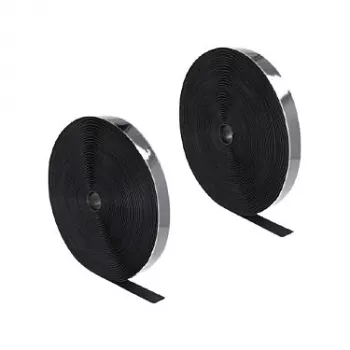 DeLOCK Heavy-duty Hook-and-Loop tape self-adhesive 25 m x 25 mm black
