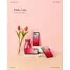 Phone case iKins for Samsung Galaxy S21+ — pink lake with black accents