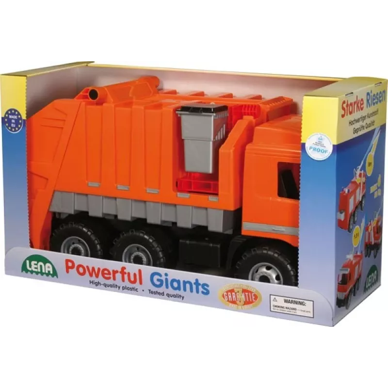 Toy garbage truck Lena Mercedes ZL-02026, 70 cm length, mechanical play vehicle