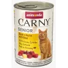Wet cat food animonda Carny Beef + Chicken with Cheese 400 g — senior, 80% moisture, 10% protein