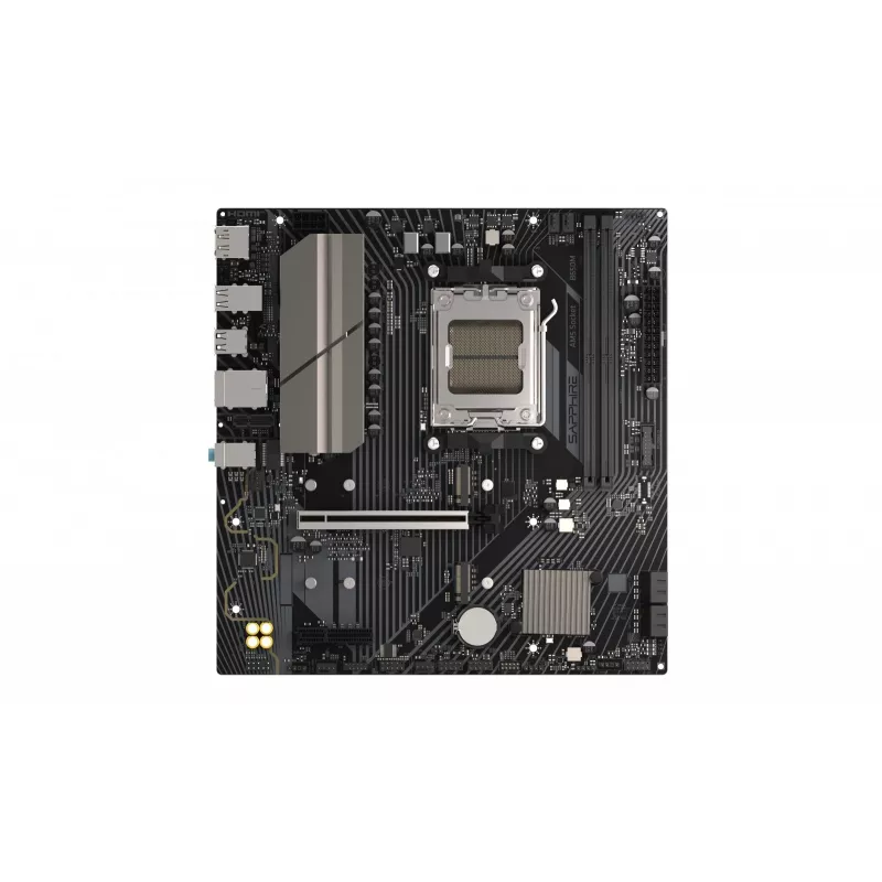 Motherboard Sapphire B650M-E (AMD B650) micro ATX, Socket AM5, DDR5, 2x DIMM, 96GB, 2x M.2 (PCIe5/4), 4x SATA III, 2.5Gb LAN