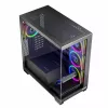 PC Case MODECOM Volcano Stellar 5F ATX Midi Tower, tempered glass, 5 preinstalled fans, USB‑C, supports microATX/ATX, max GPU 420mm, CPU cooler height 175mm