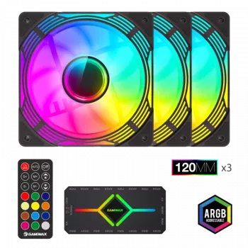 Gamemax | Case fan | KF300 BK | Black