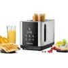 Toaster Rommelsbacher TO850 2-slice, 850 W, stainless steel/black, XL slots