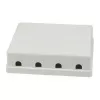Synergy21 Keystone, Module Carrier, Patchpanel for 4x TP-Module, Surface-Mount, White(ABS)