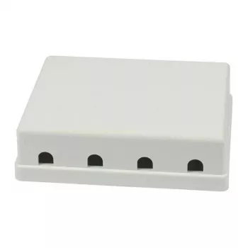 Synergy21 Keystone, Module Carrier, Patchpanel for 4x TP-Module, Surface-Mount, White(ABS)