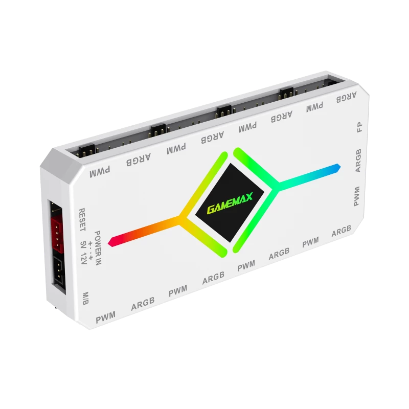 Gamemax | Remoter control | V4.0 ARGB PWM HUB BK | White | Gamemax