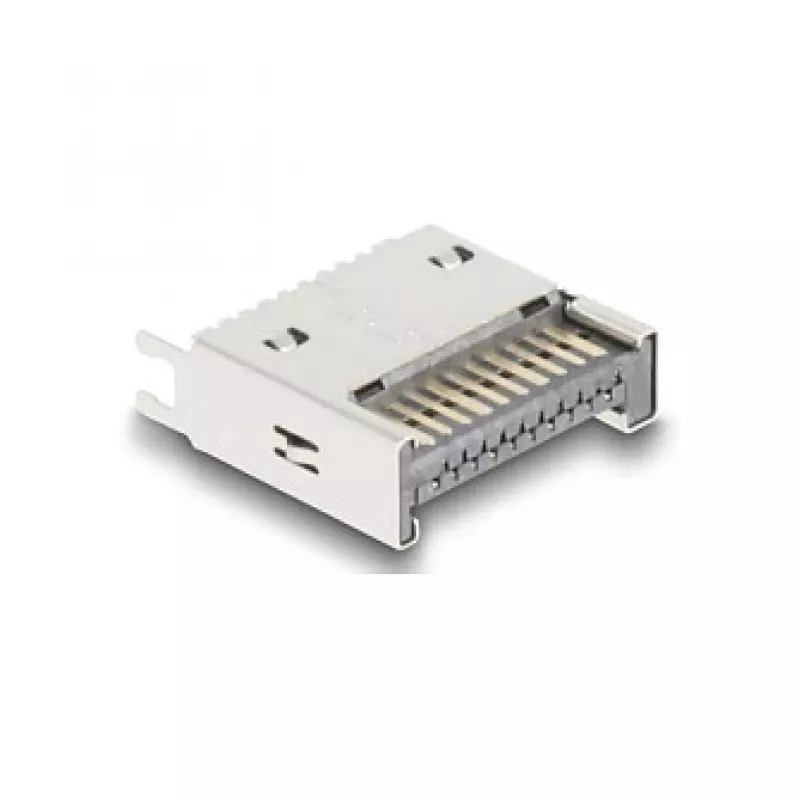 DeLOCK Printed Circuit Board accessory 67192 Silver 1 pc Straight Gold contacts