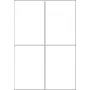 Die-cut label HERMA 10777 9.6x14 cm 4 labels per sheet