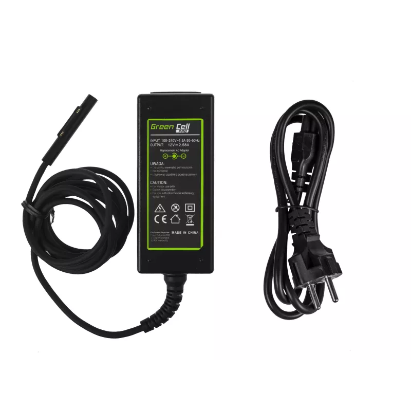 Power adapter Green Cell AD63P 36W 12V 2.58A indoor laptop charger, black