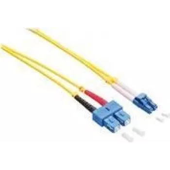 Logilink - Patch-Cable - LC Single-Modus (M) to SC Single-Modus (M) - 3 m - Fibre Optic - Duplex - 9/125 micrometre - OS2 - Halogen-Free - Yellow (FP0LS03)