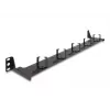 DeLOCK 19 inch Fiber Optic Routing Panel 1U black Rack mounting 1U