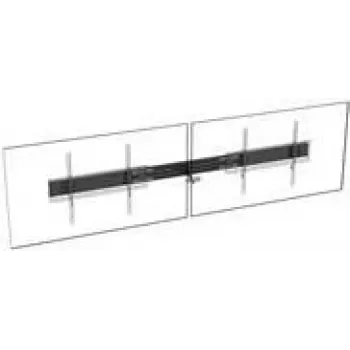 TECH DATA Vision VFM-F50_DL - Mounting Component (Rail) - for 2 LCD-/Plasma-Konsolen - Aluminium - Black - Screen Size: up to 218.4 cm (up to 86)