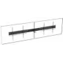 TECH DATA Vision VFM-F50_DL - Mounting Component (Rail) - for 2 LCD-/Plasma-Konsolen - Aluminium - Black - Screen Size: up to 218.4 cm (up to 86)