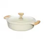Shallow pot D28cm 4.1L/beige