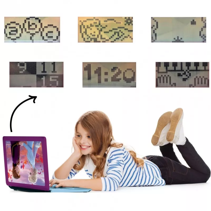 Lexibook JC598FZi17 Disney Frozen Bilingual Educational Laptop, PL/EN, 124 Activities