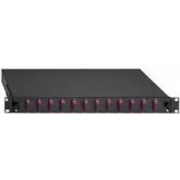 Fiber optic patch panel Rutenbeck 2280301240 LC Duplex MM 24 ports 1U, black RAL 9005
