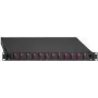 Fiber optic patch panel Rutenbeck 2280301240 LC Duplex MM 24 ports 1U, black RAL 9005