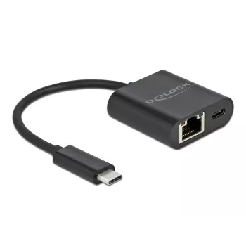 USB Type-C Adapter DeLOCK 66644 Gigabit LAN Power Delivery