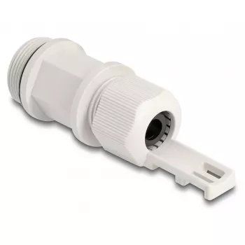 Cable gland M28 DELOCK, plastic, grey, with cable tie fastening, 1 pc
