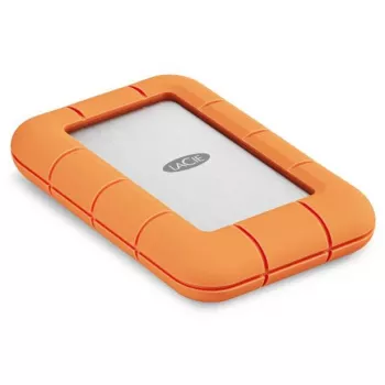 External SSD LaCie STND4000400 4 TB USB4 Gen 3x2 Thunderbolt USB Type-C, Orange/Stainless steel