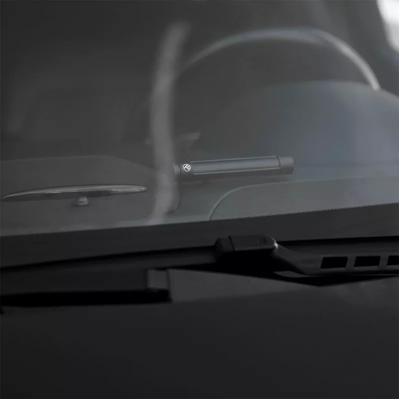 Temporary Car Parking Card Tellur TLL171251 — metallic black, displays two phone numbers