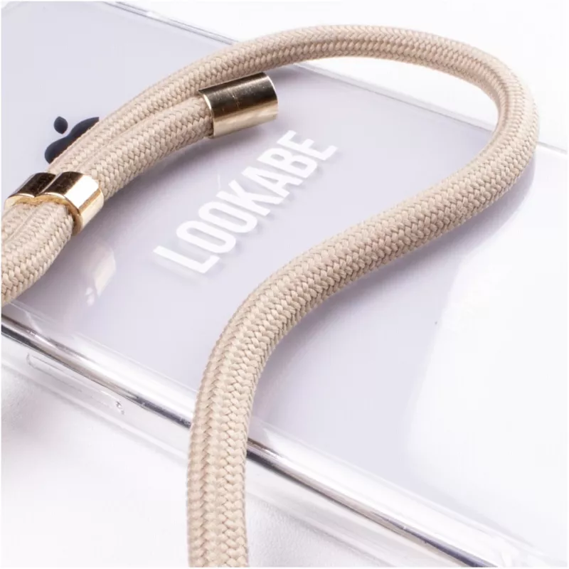 Necklace case Lookabe loo007 gold nude for iPhone 7/8 Plus — wearable phone pouch with strap
