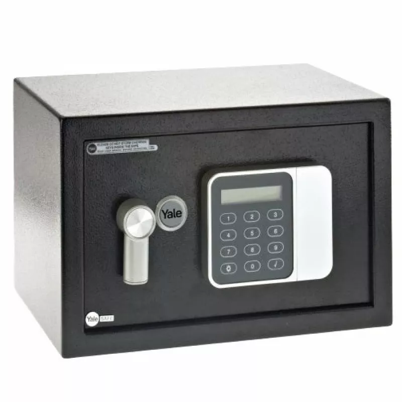 Freestanding safe Yale YSG/200/DB2 — steel, combination lock, 8.6 L, 310×200×200 mm, black