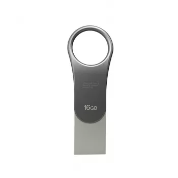 USB flash drive Silicon Power 16 GB USB Type-A / USB Type-C, USB 3.2 Gen 1, titanium, zinc housing