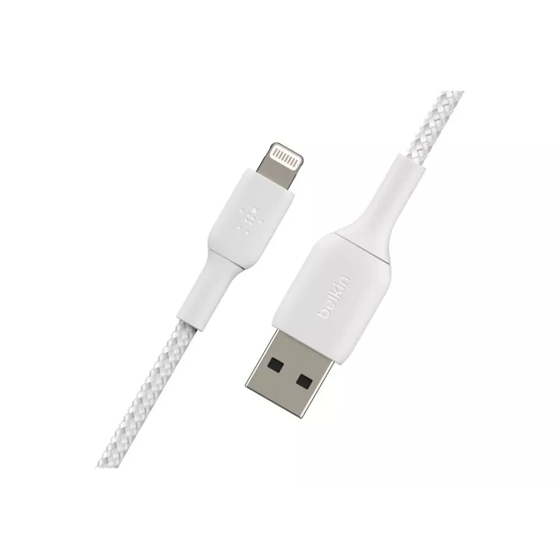Belkin BOOST CHARGE - Lightning-Kabel - Lightning männlich zu USB männlich - 3 m - weiß - für Apple iPad/iPhone/iPod (Lightning)