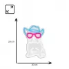 Neon Lights MANTA SNL114MT Bulldog with Glasses neon sign