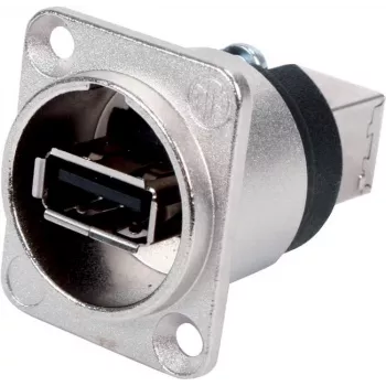 Neutrik - USB-Adapter - USB (W) to USB Type B (W) - USB 2.0 - Nickel