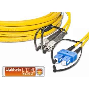Lightwin LDP-09 FC-SC 15.0 FD Fibre Optic Cable 15 m OS2 Yellow (LDP-09 FC-SC 15.0 FD)