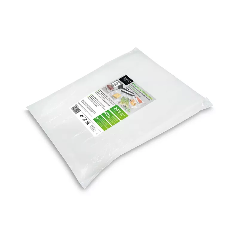 Sealable structured bags Caso 01123, transparent, 30 x 40 cm, pack of 60