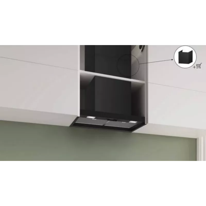 Bosch Serie 2 DBB63BC60 cooker hood Built-in Black 384 m³/h
