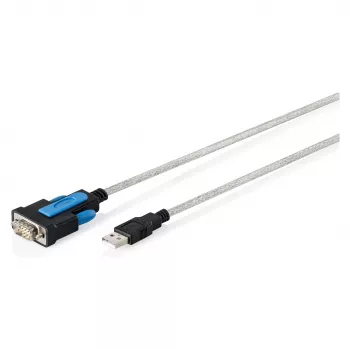 USB 2.0 to RS232 adapter cable DIGITUS DA-70170, FTDI chipset, 1.8 m, USB Type-A to DB9