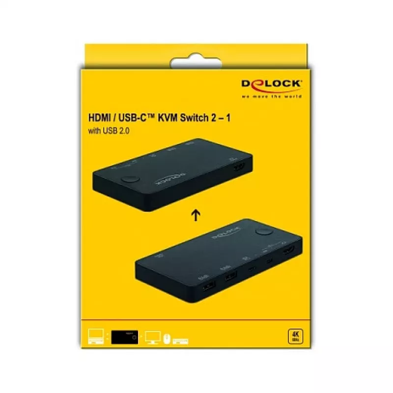 KVM switch DeLOCK 11477 Black