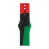 Band Apple 40mm Black Unity Sport Band M/L Black Green Red