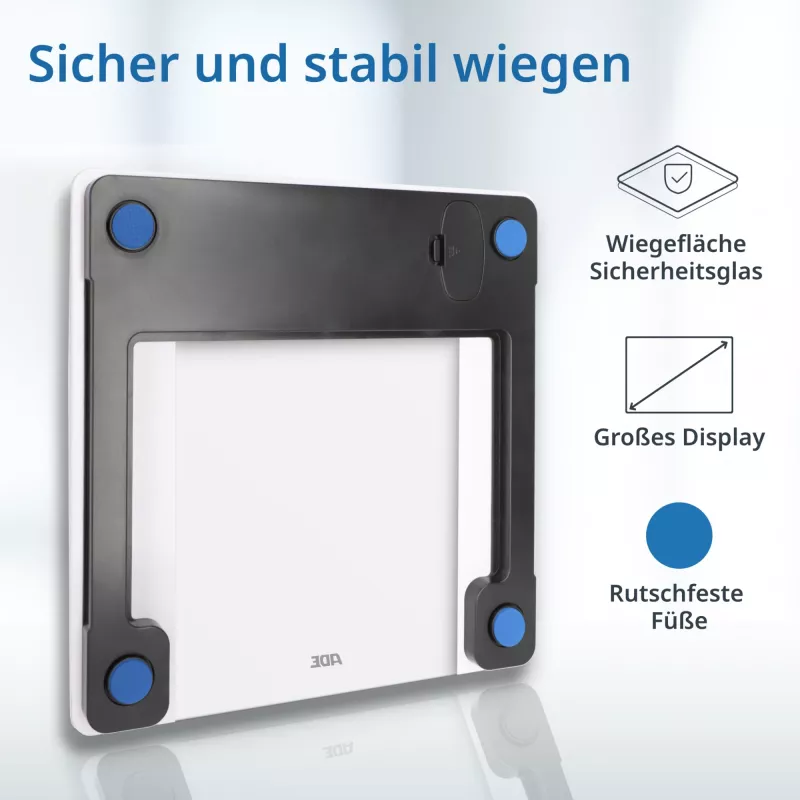 Body analysis scale ADE BA2300-2 with Bluetooth and body fat measurement