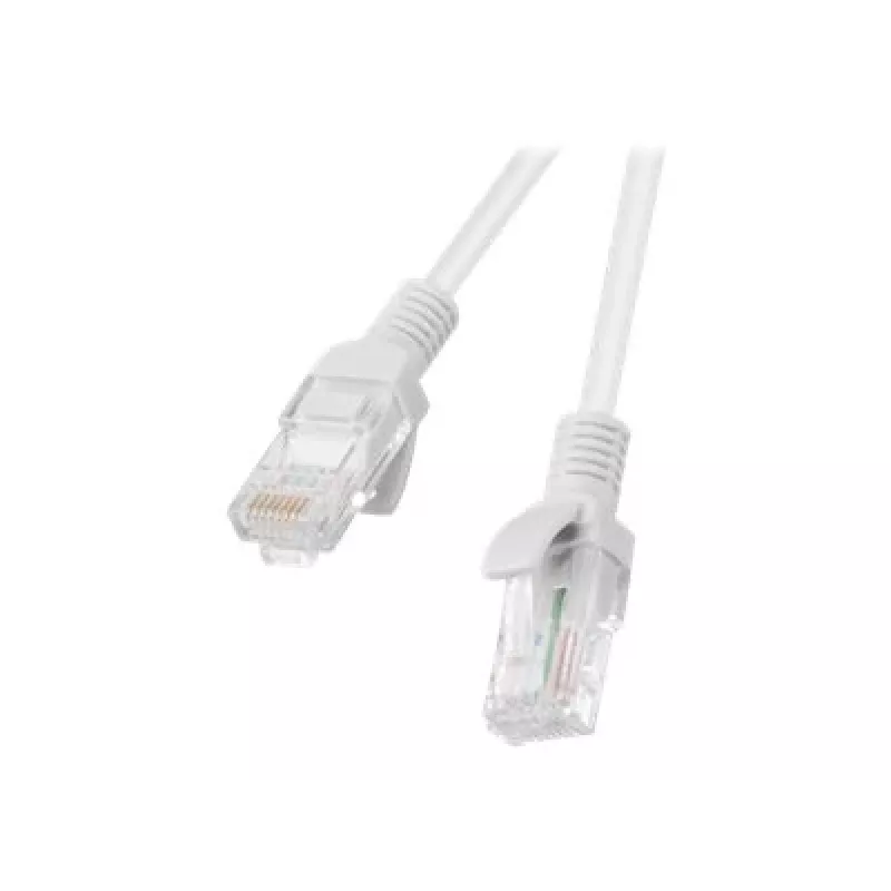 Network cable LANBERG PCU5-10CC-0100-S RJ-45 Cat5e U/UTP, 1 m, grey
