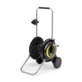 Cart reel Karcher 2.645-363.0, cart hose reel, supports 13/15/19 mm, max 60 m, 2 wheels, black/yellow