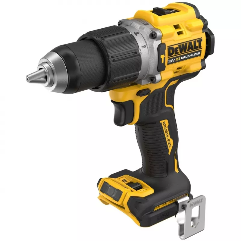 Pistol grip drill DeWalt DCD805NT-XJ — 18 V brushless, 2000 RPM, 90 N·m, 13 mm chuck, 1.34 kg