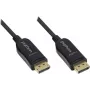 Optisches Hybrid DisplayPort 1.2 Connection Cable, 4K2K / UHD 60Hz, Gold-Plated Plug and Copper Contacts, black, 100m, PYTHON® Series (GC-M0180)