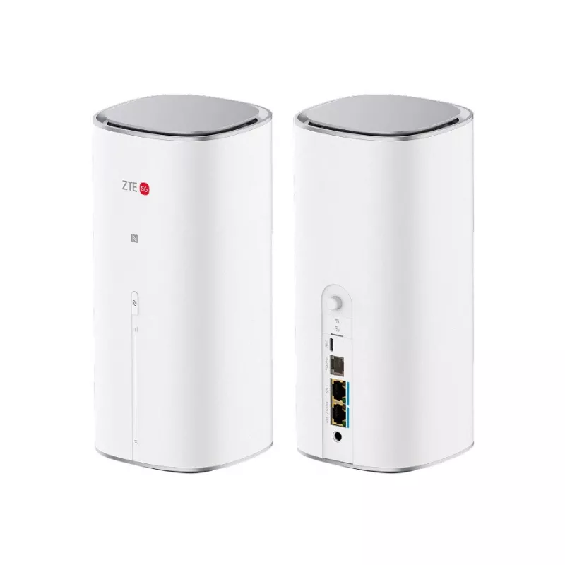 Router ZTE G50 Wi‑Fi 7 5G dual‑band router with SDX72‑1, 2.5 GbE, USB‑C, SIM slot