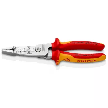 Cable stripper Knipex 13 76 200 ME 6 mm stripping capacity Red Stainless steel Yellow